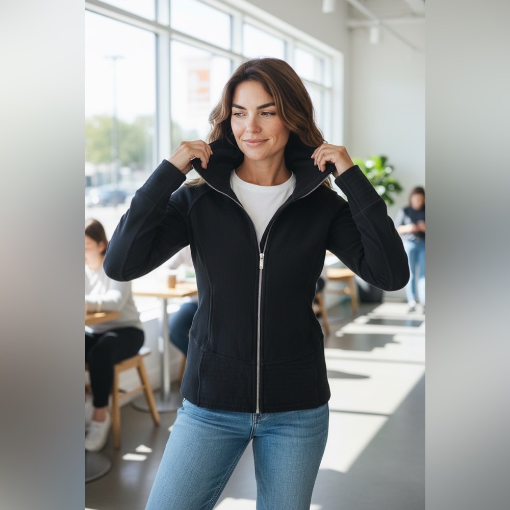 🖤 Lululemon Full Zip Jacket | Size 4 | Sculpted Fit | MSRP $118 | Pre-Loved ✨